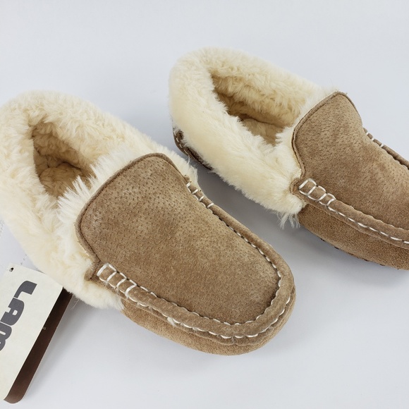 SOLD Lamo Aussie Moc Mocassin Slipper Chestnut - Picture 4 of 8